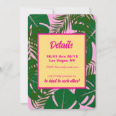 Pinky Validation Vacation Einladung (Rückseite)