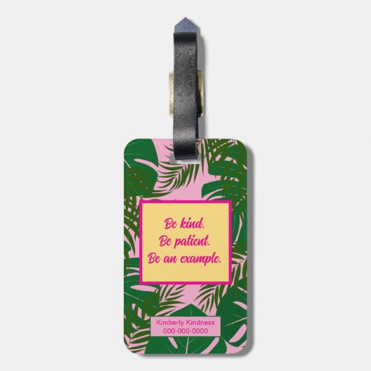 Pinky Validation Vacation Gepäckanhänger (Rückseite vertikal)