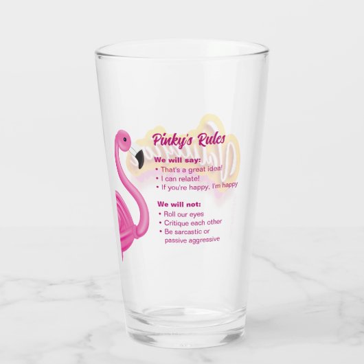 Pinky Validation Vacation Glas (Rückseite)