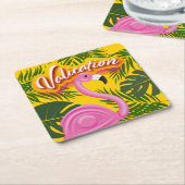 Pinky Validation Vacation Rechteckiger Pappuntersetzer (angewinkelt)