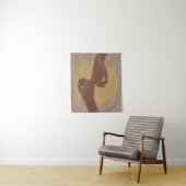 Pinky Versprechen im boho Stil, afrikanische ameri Wandteppich (Beispiel)