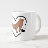 Pinky-Versprechen-Mutter Jumbo-Tasse (Vorderseite Rechts)