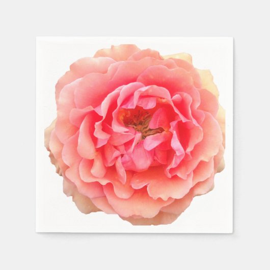 Pinky White Paper Napkins Serviette (Vorderseite)