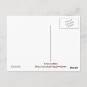 Pinkyowl, 1,2,3,4... Du kannst dich auf mich verla Postkarte (Rückseite)