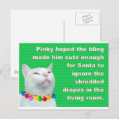 Pinky's Bling Postkarte (Vorne/Hinten)