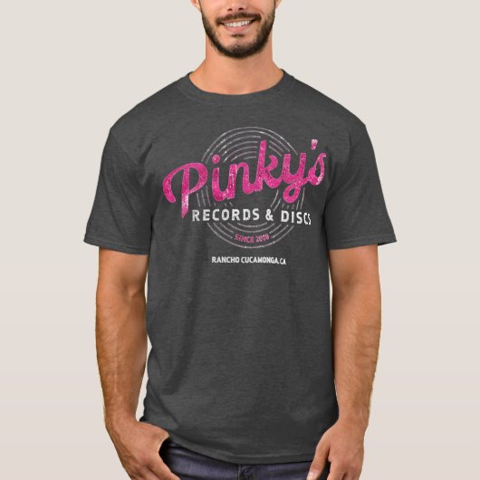 Pinky's Record Shop Funny-Photoroom T-Shirt (Vorderseite)