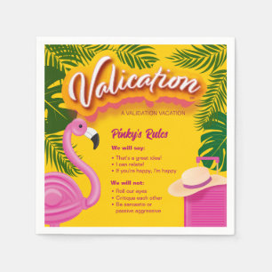Pinkys Validierungsurlaub Serviette