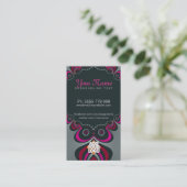 Pinkz Goddess Diva Business Card Visitenkarte (Stehend Vorderseite)