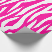 Pinkzebra-Druck Geschenkpapier (Ecke)