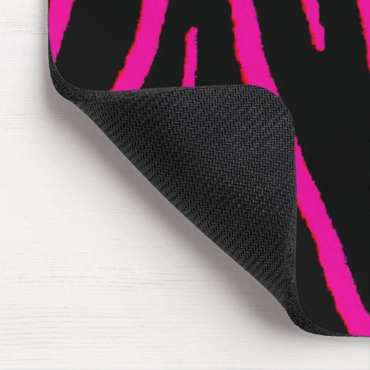 Pinkzebra-Druck Mousepad (Ecke)