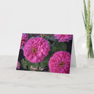 Pinkzinnia danken Ihnen Dankeskarte