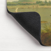 Pinnace, der hinunter den Ganges hinter Monghyr Mousepad (Ecke)
