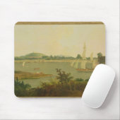 Pinnace, der hinunter den Ganges hinter Monghyr Mousepad (Mit Mouse)