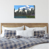 Pinnacle Canvas Print Leinwanddruck (Insitu (Schlafzimmer))