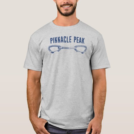 Pinnacle Peak Arizona Felsklettern Quickdraw T-Shirt (Vorderseite)