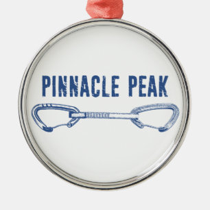 Pinnacle Peak Arizona Felsklimmern Quickdraw Ornament Aus Metall