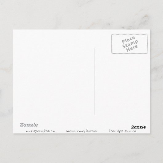 Pinnacle Point Lancaster Landkreis Anmalen Postkar Postkarte (Rückseite)