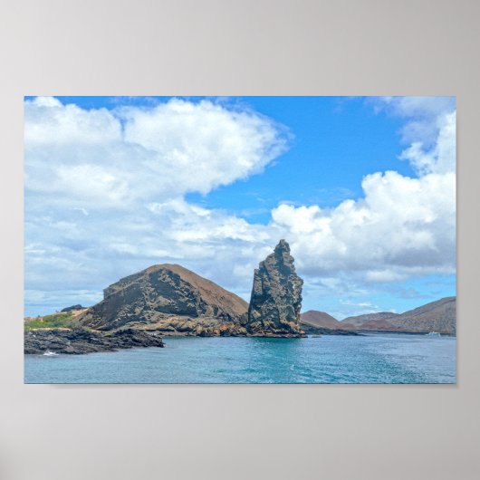 Pinnacle Rock, Bartolomé Island, Galápagos Inseln Poster (Vorne)