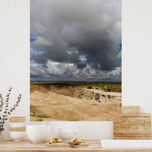 Pinnacles Blick, Badlands National Park, SD Poster (Küche)