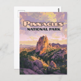 Pinnacles National Park Buttes California Postkarte