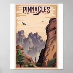 Pinnacles National Park Litho Kunstposter Poster