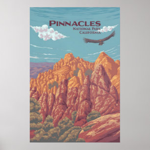 Pinnacles National Park Reiseplakat Poster