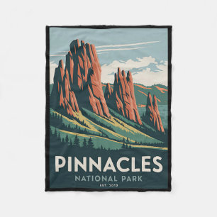 Pinnacles National Park Vintage Camping Wandern Mä Fleecedecke