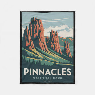 Pinnacles National Park Vintage Camping Wandern Mä Fleecedecke