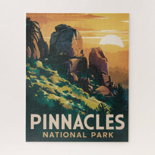 Pinnacles-Nationalpark-Aquarell-Illustration Puzzle