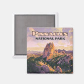 Pinnacles Nationalpark Buttes California Magnet (Vorderseite/Rückseite)