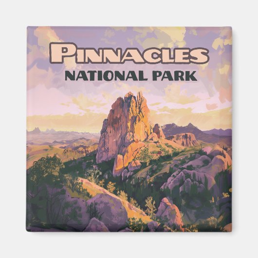 Pinnacles Nationalpark Buttes California Magnet (Vorne)