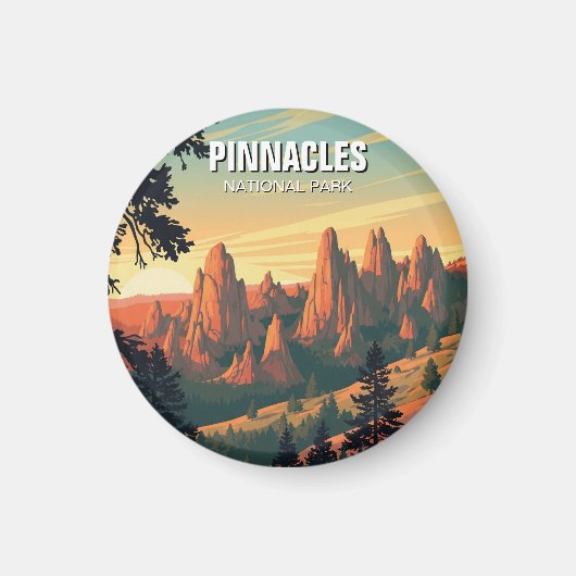 Pinnacles Nationalpark California Magnet (Vorne)