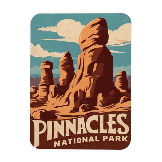 Pinnacles Nationalpark California Magnet (Vertikal)
