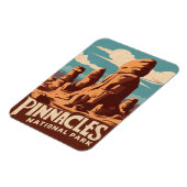 Pinnacles Nationalpark California Magnet (Linke Seite)