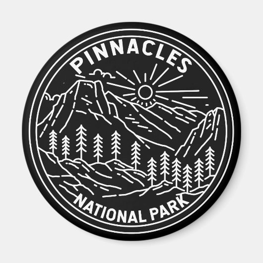 Pinnacles Nationalpark California Magnet (Vorne)