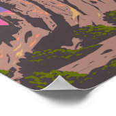 Pinnacles Nationalpark California Poster (Ecke)