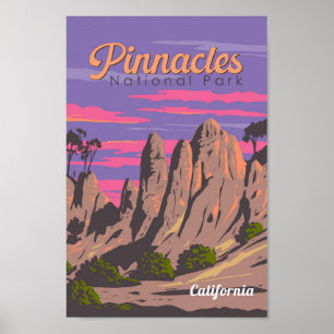 Pinnacles Nationalpark California Poster