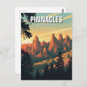 Pinnacles Nationalpark California Postkarte (Vorne/Hinten)