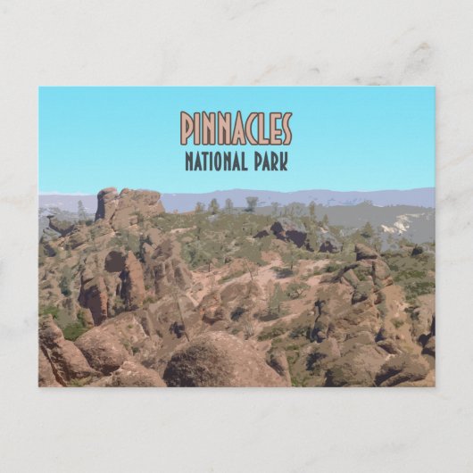 Pinnacles Nationalpark California Postkarte (Vorderseite)