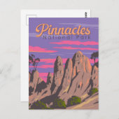 Pinnacles Nationalpark California Postkarte (Vorne/Hinten)