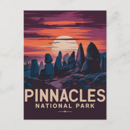 Pinnacles Nationalpark Feiertagspostkarte