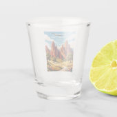 Pinnacles-Nationalpark Kalifornien Schnapsglas (Rückseite)
