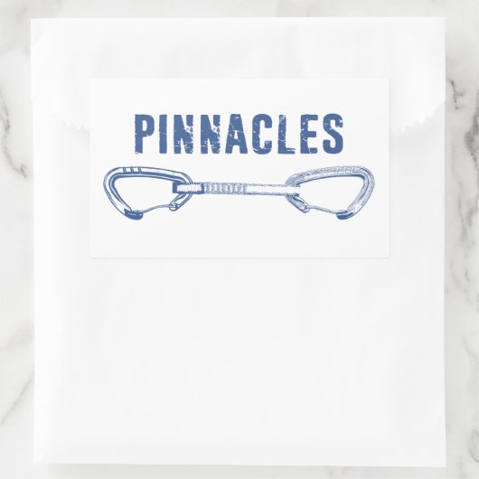Pinnacles Nationalpark Klettersteig Rechteckiger Aufkleber (Tasche)