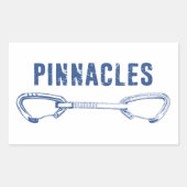 Pinnacles Nationalpark Klettersteig Rechteckiger Aufkleber (Vorderseite)
