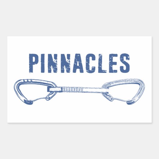 Pinnacles Nationalpark Klettersteig Rechteckiger Aufkleber (Vorderseite)