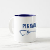 Pinnacles Nationalpark Klettersteig Zweifarbige Tasse (Vorderseite Links)