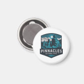 Pinnacles Nationalpark Maggiore Nacht Magnet (Vorderseite/Rückseite)