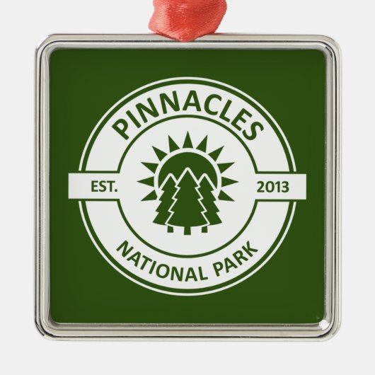 Pinnacles Nationalpark Ornament Aus Metall (Vorne)