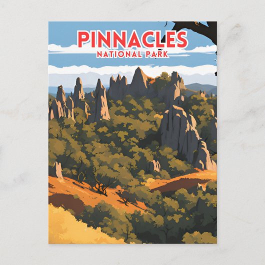 Pinnacles Nationalpark Poster Postkarte (Vorderseite)