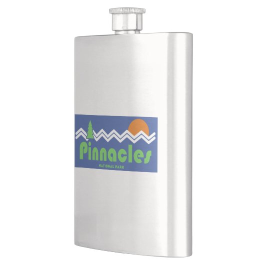 Pinnacles Nationalpark Retro Flachmann (Links)